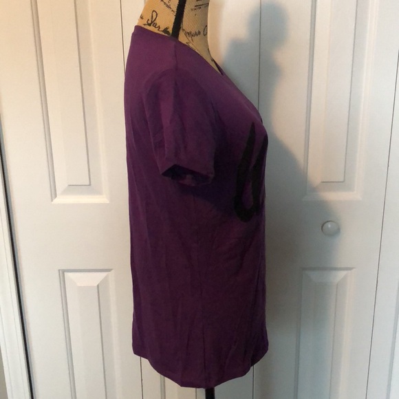 NWOT Reserved Purple “Wifey” Short Sleeve Shirt - Picture 2 of 4